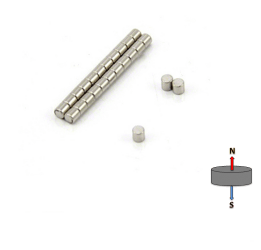 Neodymium Cylinder Magnet - 2mm x 2mm | N50 - AMF Magnets New Zealand