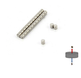 Neodymium Cylinder Magnet - 2mm x 5mm | N50 - AMF Magnets New Zealand