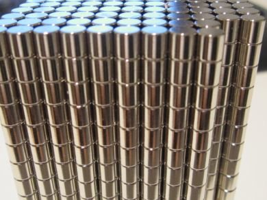 Neodymium Cylinder Magnet – 4mm x 5mm | N45 - AMF Magnets New Zealand