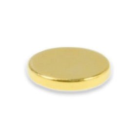 Neodymium Disc - 20mm x 3mm Gold - AMF Magnets New Zealand
