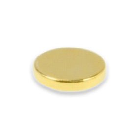 Neodymium Disc Magnet - 15mm x 3mm | Gold Coating | North-Marked - AMF Magnets New Zealand