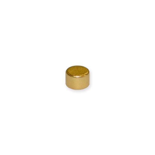 Neodymium Disc Magnet - 3mm x 2mm | Gold Coating - AMF Magnets New Zealand