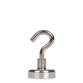 Neodymium Pot Magnet with Threaded Hook - 25mm x 42mm - AMF Magnets New Zealand