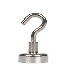 Neodymium Pot Magnet with Threaded Hook - 48mm x 70mm - AMF Magnets New Zealand
