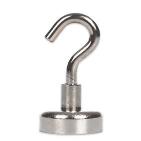 Neodymium Pot Magnet with Threaded Hook - 60mm x 70mm - AMF Magnets New Zealand