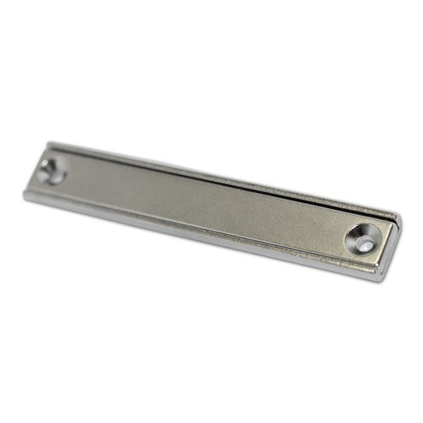 Neodymium Rectangular Pot Magnet - Countersunk 80mm x 13.5mm x 5mm - AMF Magnets New Zealand