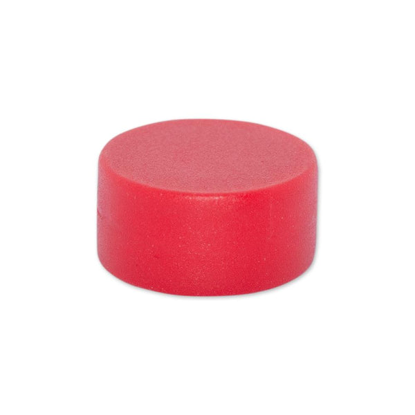 Neodymium Red Button Magnet - 12.7mm x 6.35mm | Thermoplastic Rubber (TPR) Coated - AMF Magnets New Zealand