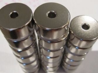 Neodymium Ring Magnet - (OD)24mm x (ID)5mm x (H)12mm | N45 - AMF Magnets New Zealand