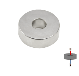 Neodymium Ring Magnet - (OD)25mm x (ID)10mm x (H)10mm | N35 - AMF Magnets New Zealand