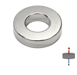 Neodymium Ring Magnet - (OD)50mm x (ID)20mm x (H)5mm | N35 - AMF Magnets New Zealand