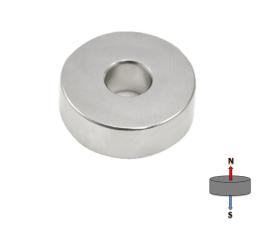Neodymium Ring Magnet - (OD)76.2mm x (ID)25.4mm x (H)12.7mm | N35 - AMF Magnets New Zealand