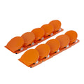 Orange Square Round Memo Clip Magnets | 30mm | 10 Pack - AMF Magnets New Zealand