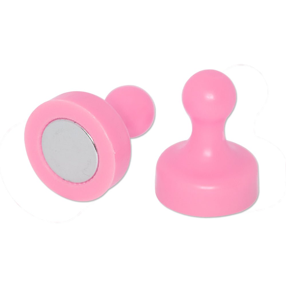 Pink Pin Whiteboard Magnets - 19mm diameter x 25mm | 6 PACK - AMF Magnets New Zealand