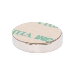 Self-Adhesive Neodymium Disc Magnet - 20mm x 4mm | N42 | Single-sided 3M VHB Adhesive - AMF Magnets New Zealand