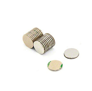 Self-Adhesive Neodymium Disc Magnets - 10mm x 1mm | SOLD PER PAIR - AMF Magnets New Zealand