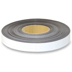 White Magnetic Tape - 25mm x 0.8mm | 30m ROLL - AMF Magnets New Zealand