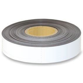 White Magnetic Tape - 50mm x 0.8mm | 30m ROLL - AMF Magnets New Zealand