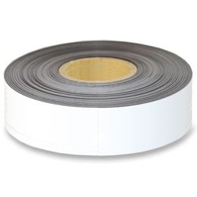 White Magnetic Tape - 75mm x 0.6mm | 60m ROLL - AMF Magnets New Zealand