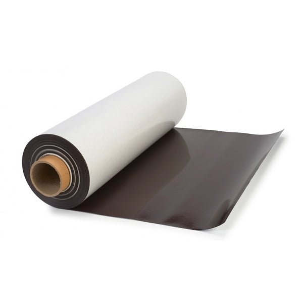 Whiteboard Flex Steel Magnet Holding Self-Adhesive Sheet | 1200mm x 0.6mm x 20m ROLL (Attaches to Polymeric Vinyl, Formply, Glass type substrates only) - AMF Magnets New Zealand