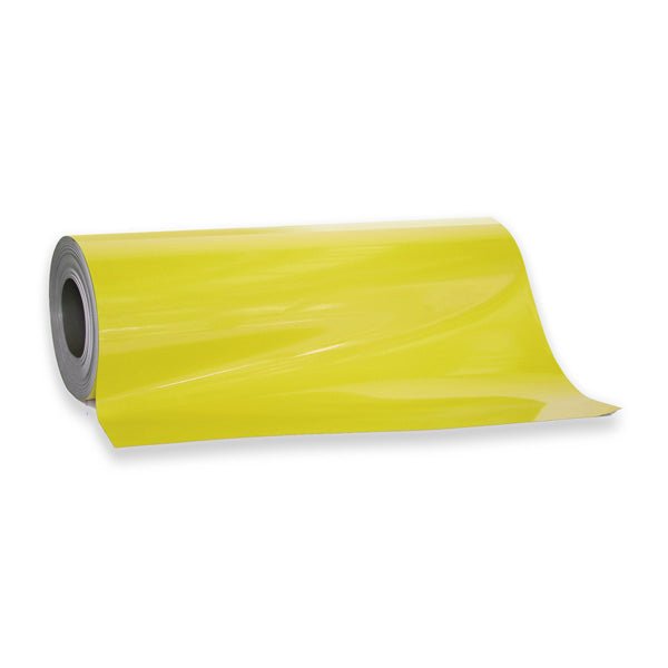 Yellow Magnetic Sheeting | 620mm x 0.8mm | PER METRE | Supplied As Continuous Length - AMF Magnets New Zealand