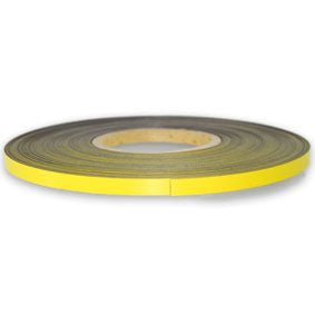 Yellow Magnetic Tape - 10mm x 0.8mm | 30m ROLL - AMF Magnets New Zealand